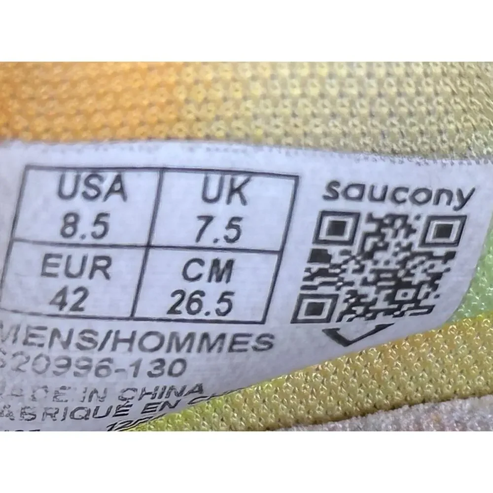 Saucony Endorphin Trainer S20996-130 Athletic Sneaker Men 8.5 White Mesh Running